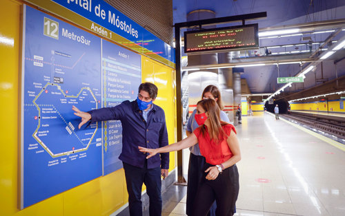 LA COMUNIDAD DE MADRID AUMENTA LA VELOCIDAD DE LOS TRENES DE METRO Y REDUCE LOS TIEMPOS DE LOS TRAYECTOS CON LA REAPERTURA DE LA LÍNEA 12